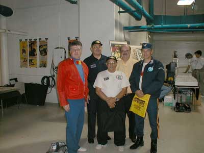 Crew standing down