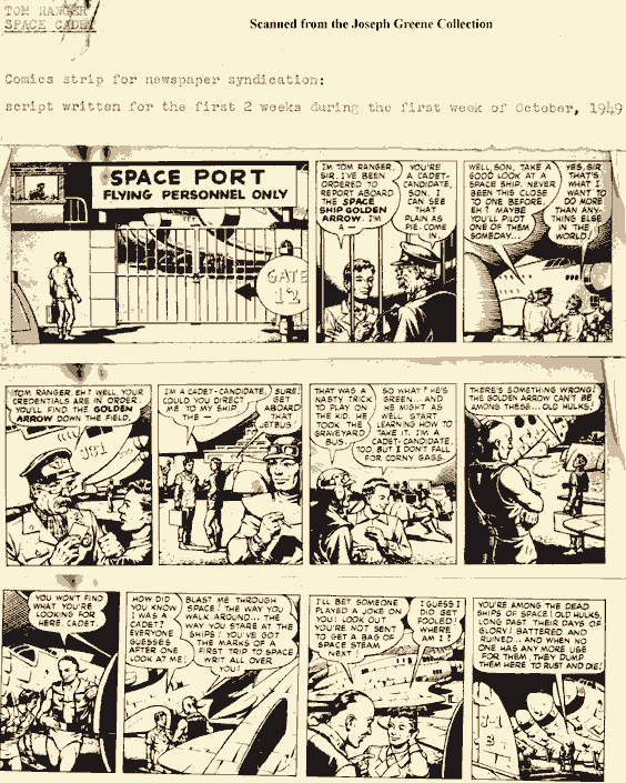 Tom Ranger Comic Strip - 1949  Day 1 - 3